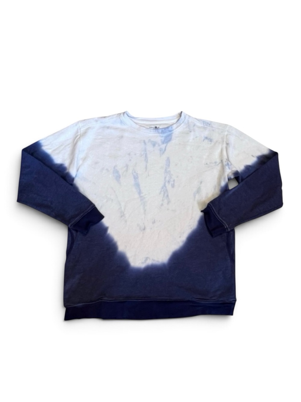 Natural Life Women’s Sz S Blue Tie Dye Sweatshirt Comfy Pocket Cotton Relaxed